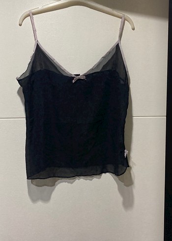 Trendyol & Milla Sifon Detayli Siyah İnce Askili Bluz