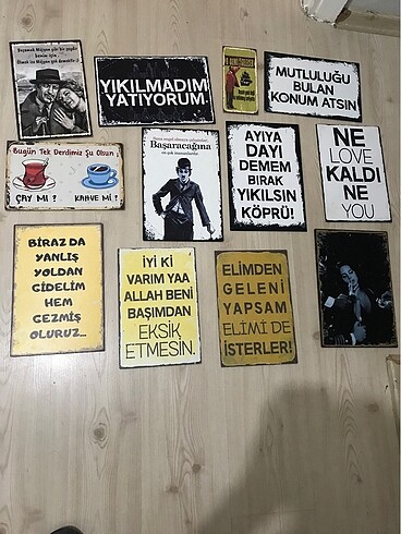 Diğer 12 adet güzel ahşap duvar süsleri