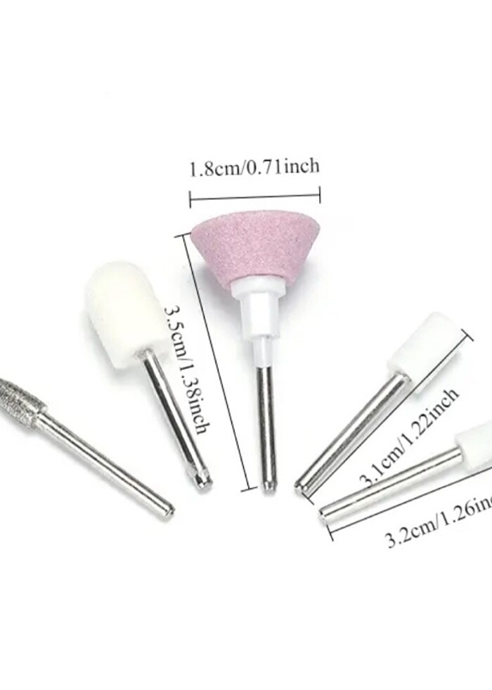 Sıfır kutusunda tırnak taşlama seti başlıkları 5li - Görsel 2