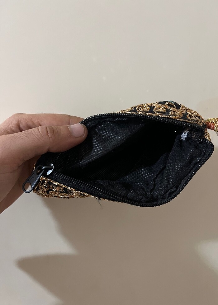 sıfır kadın cüzdan çanta işlemeli - Görsel 3