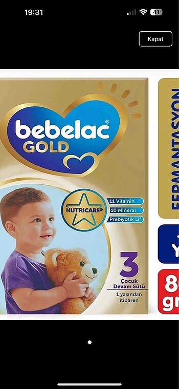 Bebelac gold 3