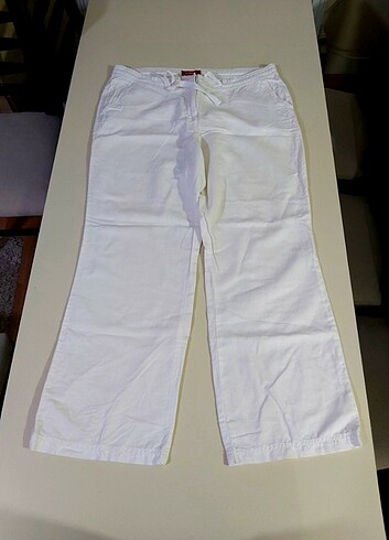Yazlık Beyaz Pantalon 