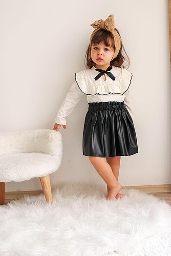 ZARA MODEL DERİ ETEKLİ TAKIM