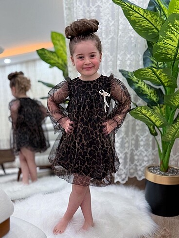 ZARA LEOPAR ELBİSE