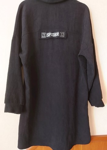 Düğmeli Siyah kadın tunik - Görsel 3