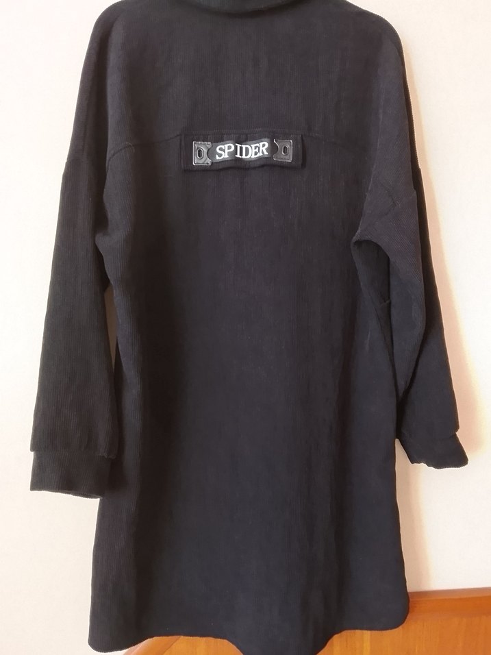 Düğmeli Siyah kadın tunik - Görsel 3