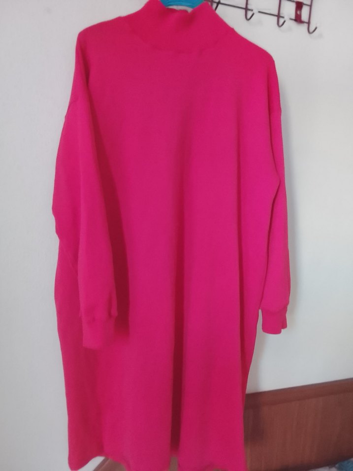 narçiçeği Yüksek Yaka Hamile Tunik - Görsel 2