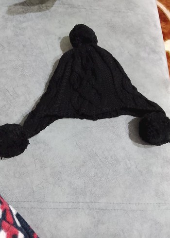 Siyah Örgü Kadın Bere - Görsel 2