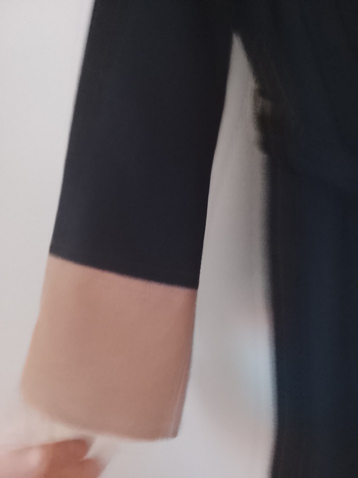 Siyah Kadın Süet Kemerli Uzun Kaban - Görsel 4