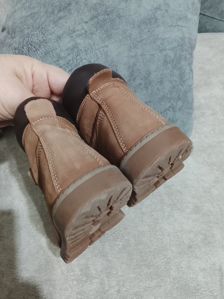 Kahverengi Süet Erkek Çocuk Botları - Görsel 4