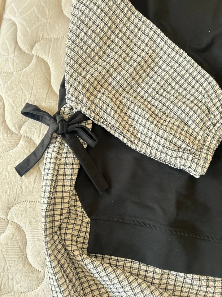 Gevşek Kesim Gri Hamile Bluzu - Görsel 3