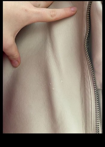 Bej Süet Kadın Kürklü Ceket - Görsel 2