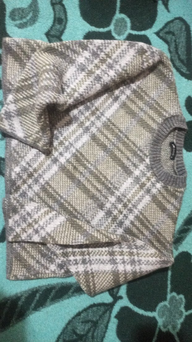 Kadın Gri Örgü Salaş Triko - Görsel 4