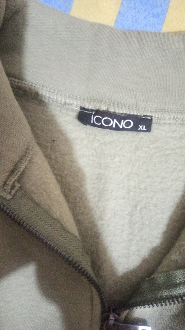 Gri Fermuarlı kadın Sweatshirt - Görsel 3