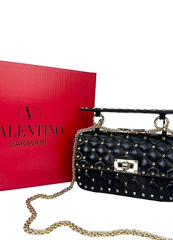 Diğer Valentino Garavani Rockstud Spike Bag Small