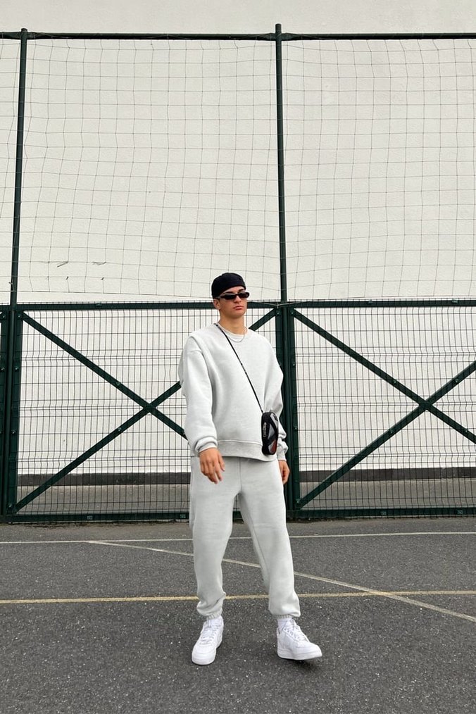 flaw gri eşofman takımı - Görsel 2