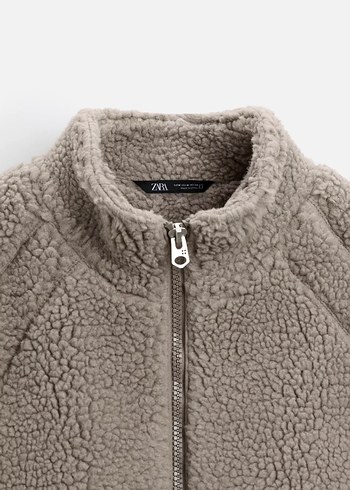 Zara x All Caps Studio Suni Yünlü Ceket - Görsel 12