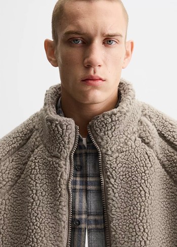 Zara x All Caps Studio Suni Yünlü Ceket - Görsel 13