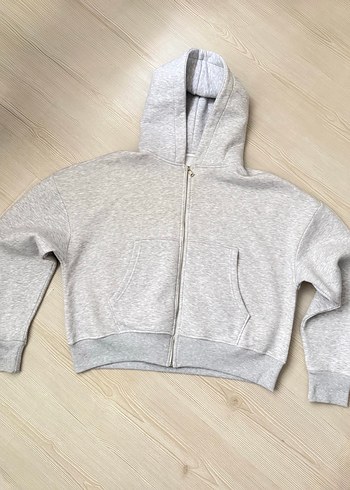 Gri Oversize Sweatshirt - Görsel 2