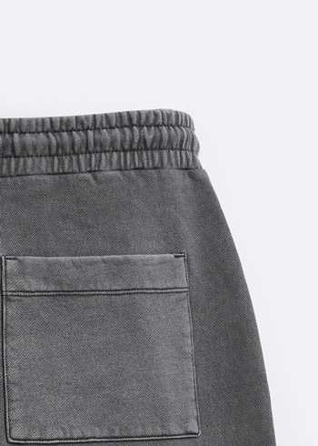 Zara Soluk Efektli Fit Bermuda - Görsel 9