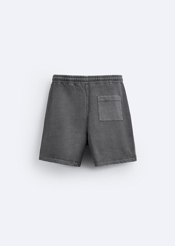 Zara Soluk Efektli Fit Bermuda - Görsel 5