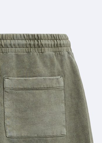 Zara Soluk Efektli Fit Bermuda - Görsel 9