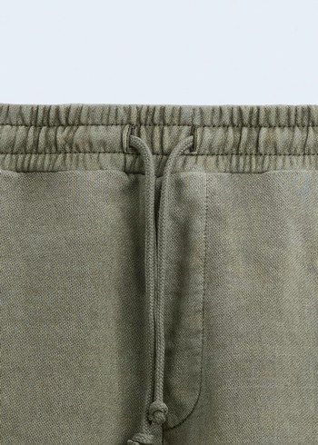 Zara Soluk Efektli Fit Bermuda - Görsel 8