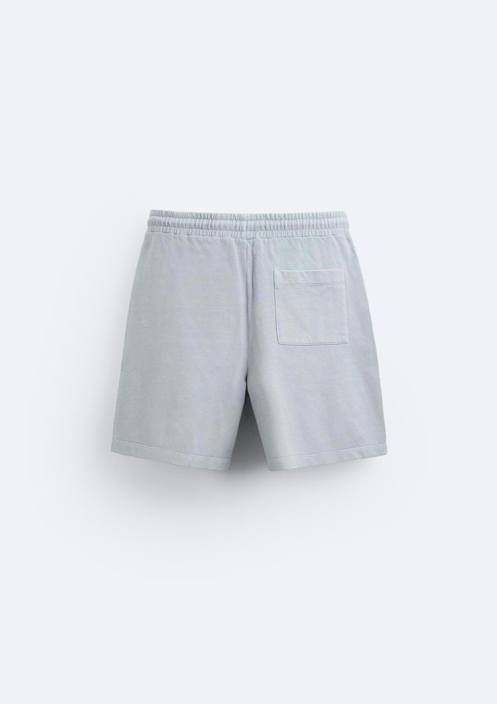 Zara Soluk Efektli Fit Bermuda - Görsel 5