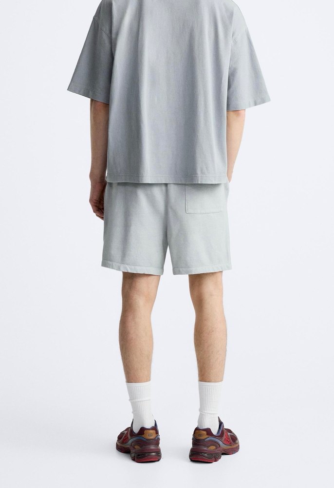 Zara Soluk Efektli Fit Bermuda - Görsel 2