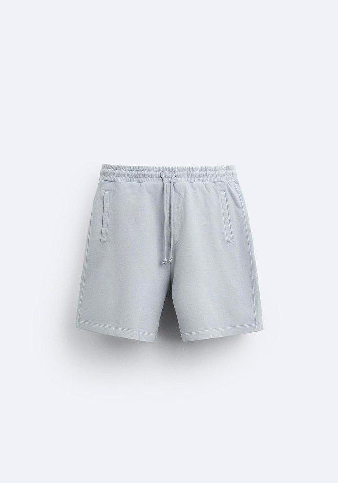 Zara Soluk Efektli Fit Bermuda - Görsel 4