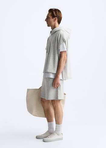 Zara Relaxed Fit Bermuda - Görsel 3