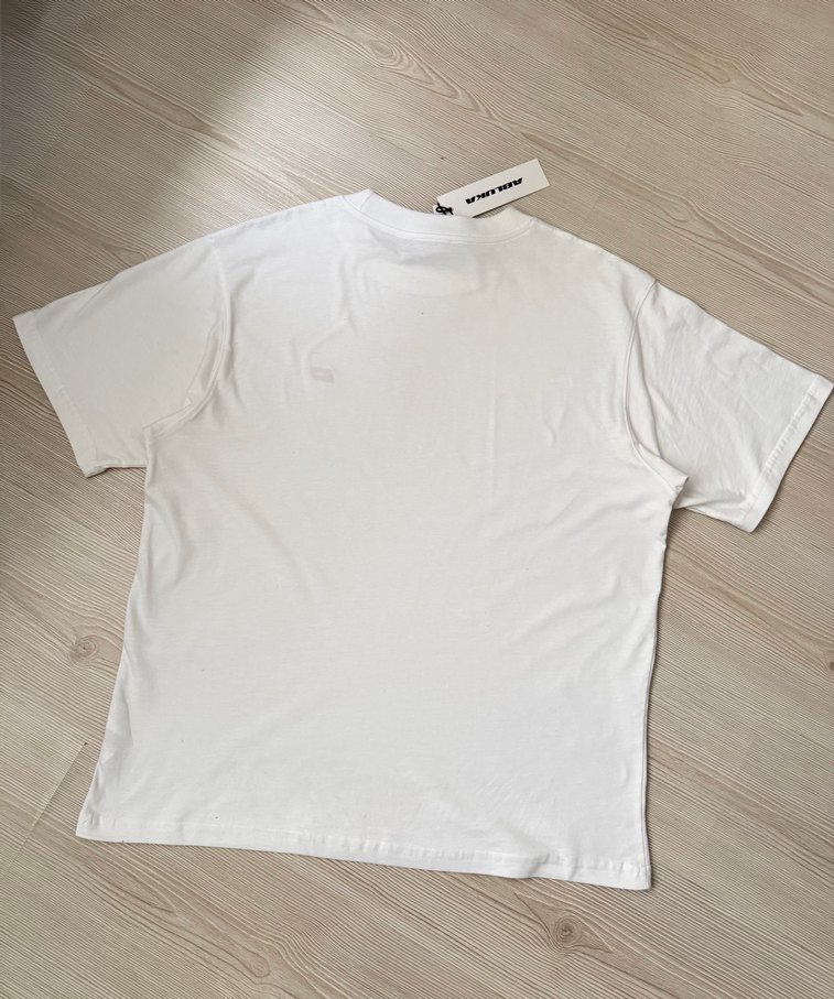 Abluka Beyaz Nakışlı T-shirt - Görsel 4