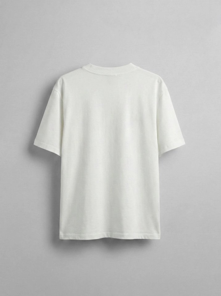 Abluka Beyaz Nakışlı T-shirt - Görsel 3