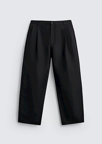 Zara Relaxed Fit Pilili Pantolon - Görsel 6