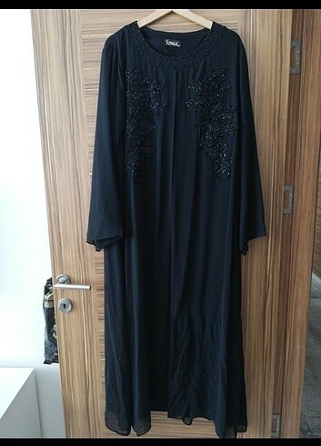 Yeni şık siyah abiye elbise