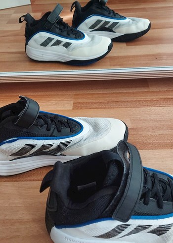 Beyaz Erkek Çocuk Spor Ayakkabı Velcro - Görsel 3