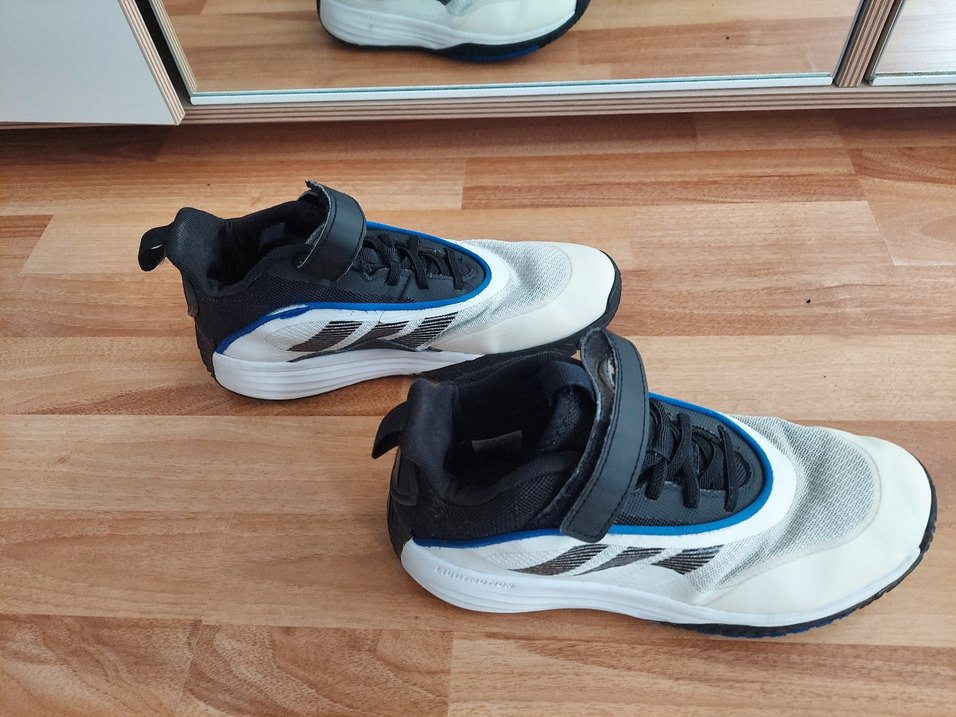 Beyaz Erkek Çocuk Spor Ayakkabı Velcro - Görsel 4