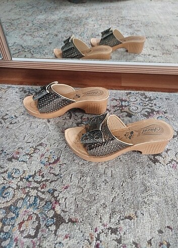 Terlik,topuklu,,kiz cocugu - Görsel 3