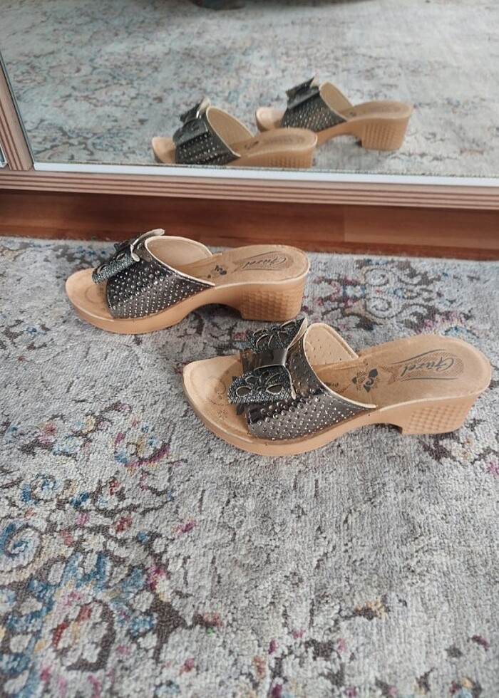 Terlik,topuklu,,kiz cocugu - Görsel 3