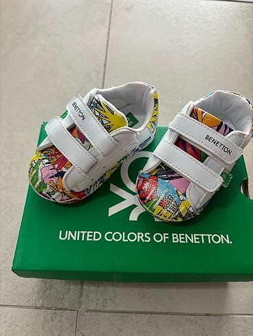 Benetton spor ayakkabı 19 numara