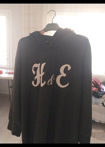 Siyah Uzun Kadın polar elbise - Görsel 2