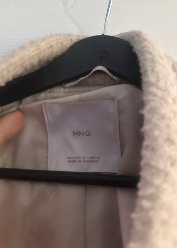 Bej Düğmeli Kadın Midi Mont - Görsel 3