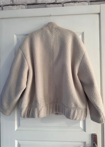 Bej Düğmeli Kadın Midi Mont - Görsel 6