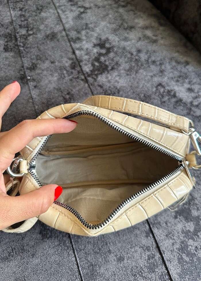 Krem çanta - Görsel 2