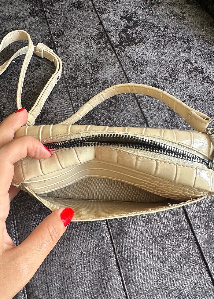 Krem çanta - Görsel 3