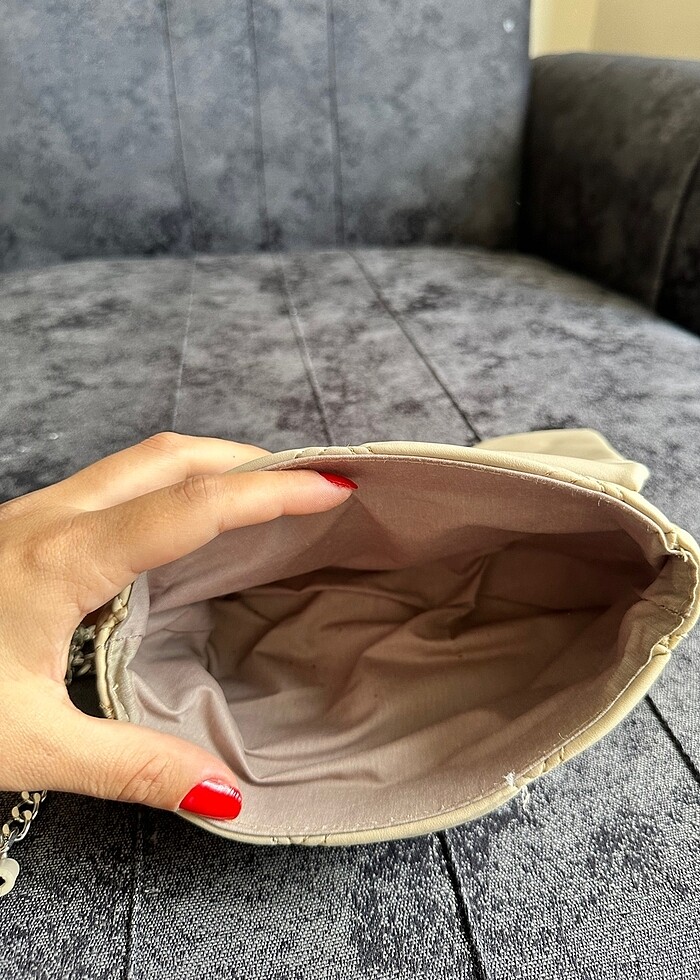 Krem çanta - Görsel 3