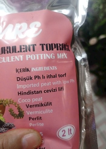 Beden İmre Kaktüs ve Sukulent Toprağı 2 L