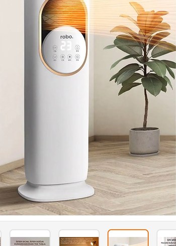 Beyaz Robo Hava Temizleyici ve Nemlendirici - Görsel 7