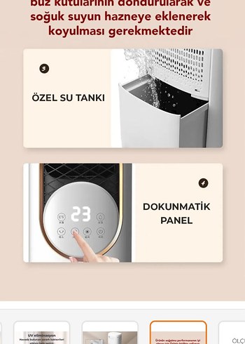 Beyaz Robo Hava Temizleyici ve Nemlendirici - Görsel 4