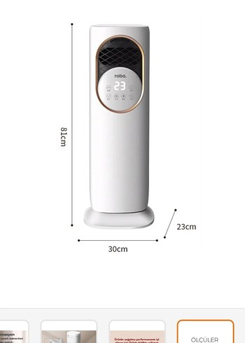 Beyaz Robo Hava Temizleyici ve Nemlendirici - Görsel 3